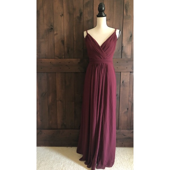 levkoff chiffon gown